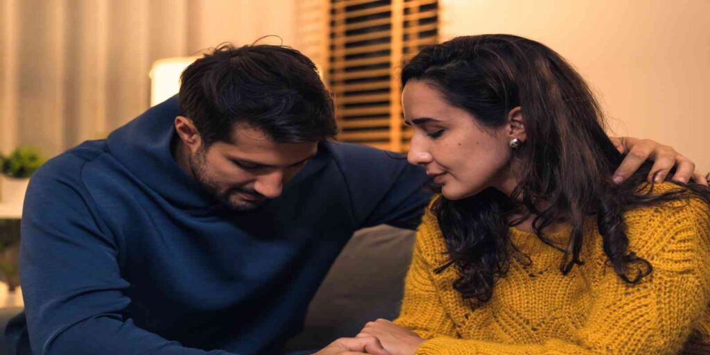 husband and wife in couples therapy in Virginia Beach, VA