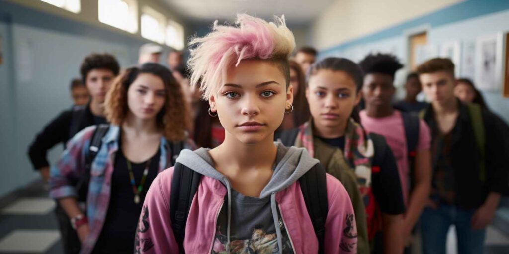 Group of Queer Teens in Maryland public School