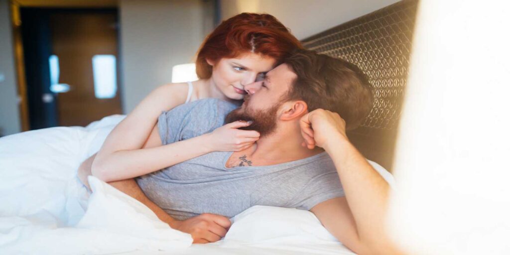 Woman Enjoying with Partner After Restoring Sex Drive from menopausal symptoms