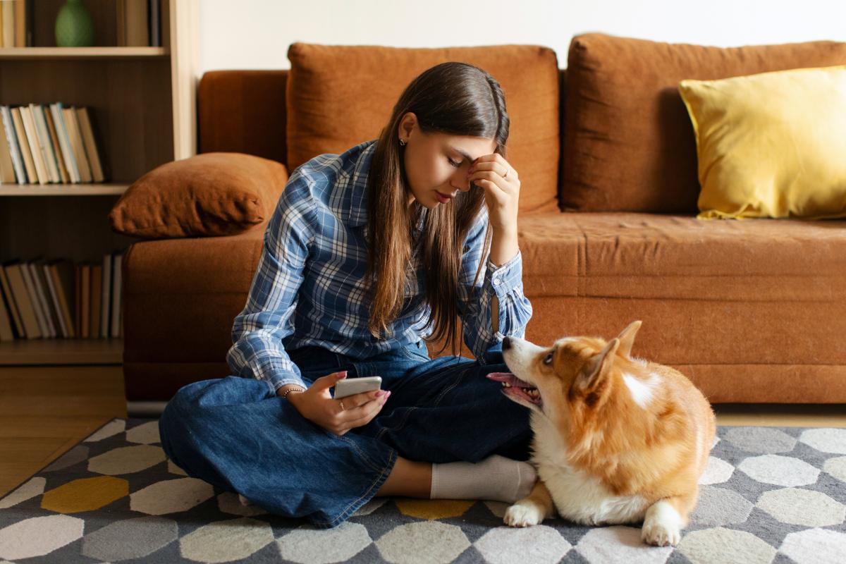 anxiety therapy patient with dog