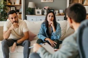 Couple Having Therapy to Overcome Relationship Arguments