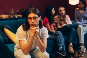 Young Man Feeling Outsider from His Siblings in Blended Family